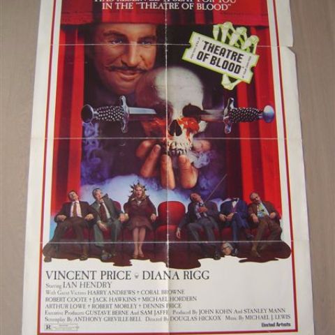 'Theatre of Blood' (Vincent Price) U.S. one sheet